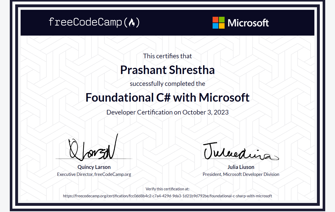 Foundational C# with Microsoft 1